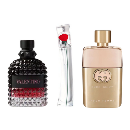 Combo promozionale di 3 profumi Valentini Intense, y Flower Kenzo 100ml